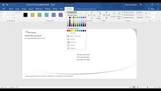 Creating an Envelope Design in MS Word 2016