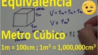 EQUIVALENCIA Metro Cúbico  | ️(conversión m3 a cm3 y litros) | Libro de Matemática en Amazon 