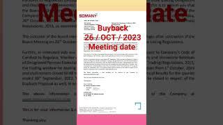  Buyback  somany ceramics Ltd share #buyback  update #stockmarket #trending #ytshorts #nseindia