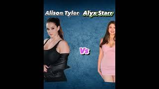 Alison Tyler vs Alyx Star PrStar Comparison. #AT#AS#The_Comparisoner