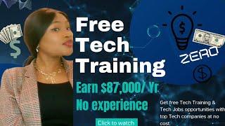 Tech Job Opportunities & Free Profitable Tech Training | Top Tech Companies