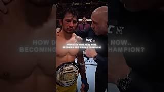 One of the most emotional UFC octagon interviews  #UFC