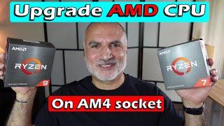 How to upgrade AMD CPU on AM4 socket - Upgrade Ryzen 7 5800X to Ryzen 9 5900X