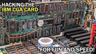 Hacking an IBM CGA card for fun and speed!