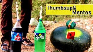 EXPERIMENT  Thumbs up vs Mentos vs Sprite Experiment In Romeo and science