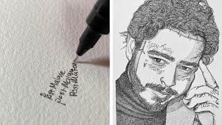 Artist Creates Portraits Using Nothing But Names