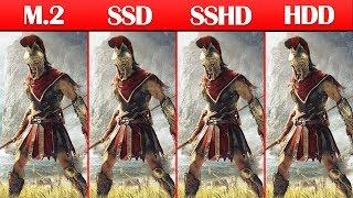 M.2 NVME vs SSD vs SSHD vs HDD Game Loading Times