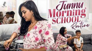 Junnu Morning School Routine || Lasya Vlog || @LasyaTalks