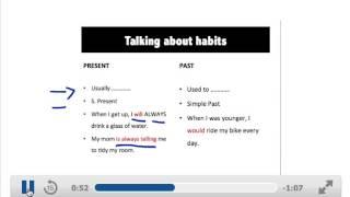 GRAMMAR VIDEO CLASS: Other ways of expressing Present and Past Habits