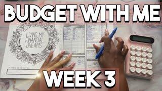 BUDGET AND CASH STUFF WEEK 3! BUDGET WITH ME PAYCHECK TO PAYCHECK 2022! BUDGETING FOR BEGINNERS!