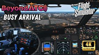 BUSY ARRIVAL | BeyondATC Traffic Injection | Landing Manchester | REALISM and IMMERSION in MSFS! 4K