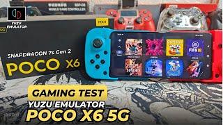 GAMING TEST YUZU Emulator On POCO X6 5G - SNAPDRAGON 7s Gen 2