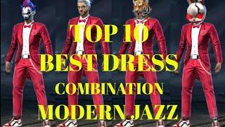 TOP 10 BEST DRESS COMBINATION MODERN JAZZ || FREE FIRE