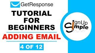 How To Add Email To A List In GetResponse