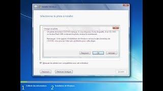 Installation Windows 7 - il manque des pilotes !!!