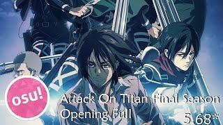 Attack On Titan Final Season Opening Full (My War) |OSU Map Showcase| --Made by me--