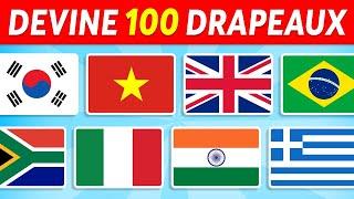 Devine le PAYS par son DRAPEAU  | Facile, Moyen, Difficile, Impossible | QUIZ 100 DRAPEAUX 