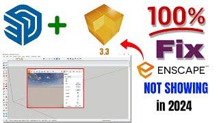 How to fix Enscape not showing in Sketchup 2023  | Enscape not showing in sketchup 2024