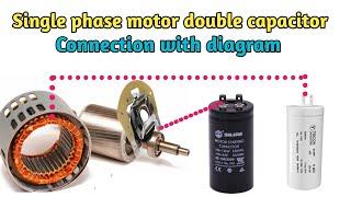 Single phase motor double capacitor connection |Centrifugal switch in single phase induction motor