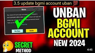 ️UNBAN BGMI ID 3.5UPDATE BGMI 3.5ACCOUNT UNBAN CONFIGE FILE REMOVE 10 YEAR'S BAN BGMI ID UNBAN