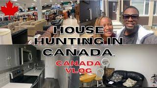 House Hunting in Canada | Getting furniture | Settlement Agencies | canada vlog amara and khene