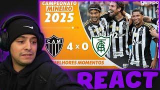 CORINGA REAGINDO: ATLÉTICO-MG 4 X 0 AMÉRICA-MG | MELHORES MOMENTOS