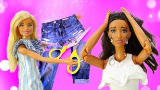 Видео для девочек. Барби и Тереза собрались в кино с Кеном. Куклы думают что же надеть? Игры в куклы