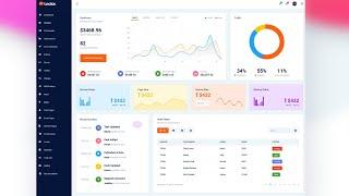 Admin Dashboard Design By Using Html And Css ||  Free Source Code