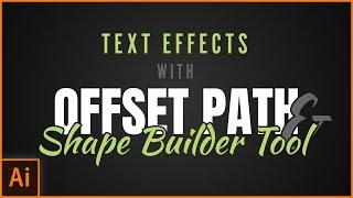 Create AWESOME text effects in Adobe Illustrator using Offset Path