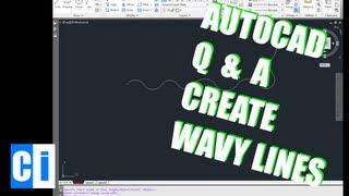 AutoCAD QnA: Create a wavy looking line