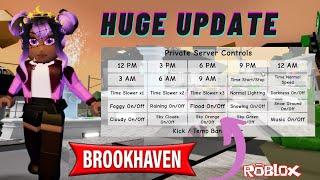 *UPDATE* Control TIME And WEATHER In Private Servers BrookHaven RP  #Roblox 