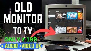 How to Convert CRT TV to Smart TV |  Old Monitor to TV without TV Tuner