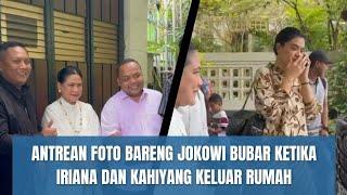 Iriana dan Kahiyang Kagetkan Pengunjung yang Antre Foto Bareng Jokowi