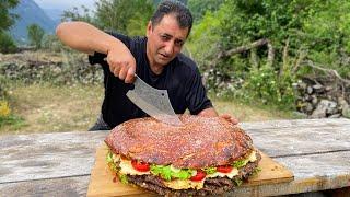 Why cook a lot of Small BURGERS when you can cook a HUGE one at once?