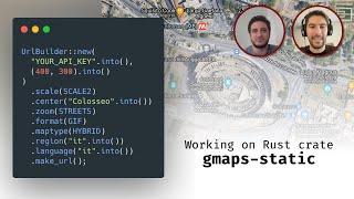 Working on Rust crate "gmaps-static" (Google Static Maps API URL builder) - Twitch live 2021-06-27