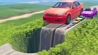 Small to Giant Cars vs Giant Pit - BeamNG.drive