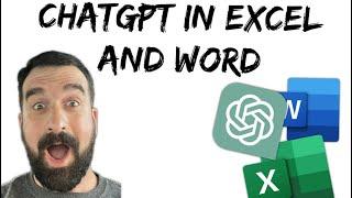 ChatGPT in Word & Excel + Ghostwriter Add-in