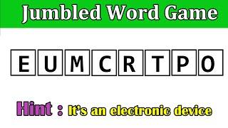 #7 Guess the Jumbled Word By Using the Hint | Word Scramble | Puzzles #guessthejumbledword #jumble