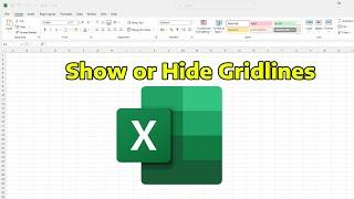 How To Show or Hide Gridlines in Excel (Fix Grids Not Showing)