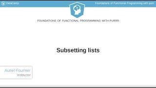 R Tutorial : Subsetting lists