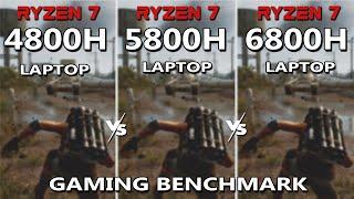 Laptop Ryzen 7 4800H vs 5800H vs 6800H Gaming Benchmark in 2023 | #rtx3050 #lenovo #asus #ryzen7