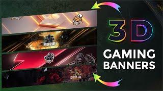 Top 10 Best 3D Gaming YouTube Banner Backgrounds | 3D Gaming Banner Backgrounds