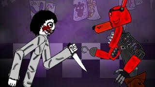 Jeff the killer vs Foxy | Drawing Cartoons 2