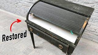 1900s Antique Rolltop Desk Restoration (ASMR)