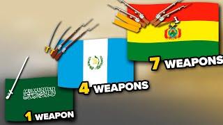 All Flags With Weapons️ (From 1 to 10) | Fun With Flags