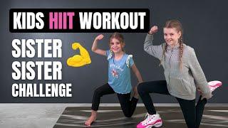 "GET STRONG" Kids Workout  (Sister Sister Kids Exercises!)
