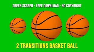 Basket Ball Transition Green Screen - No Copyright