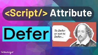 Best Defer Script Tag Attribute In Javascript : Load JS before DOM elements without DOMContentLoaded