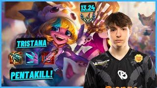 KC CALISTE: TRISTANA VS TWITCH (ADC) PENTAKILL, LÉGENDAIRE - EUW CHALLENGER - PATCH 13.24