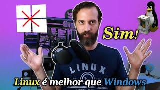 Linux é melhor que Windows SIM #Windows #Linux